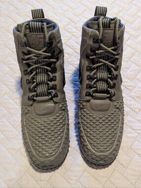 NIKE Lunar Air Force 1 Duckboot 17 Olive Green Sz.13